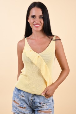 Maieu Dama Vero Moda Barbara V-Neck Pale Banana